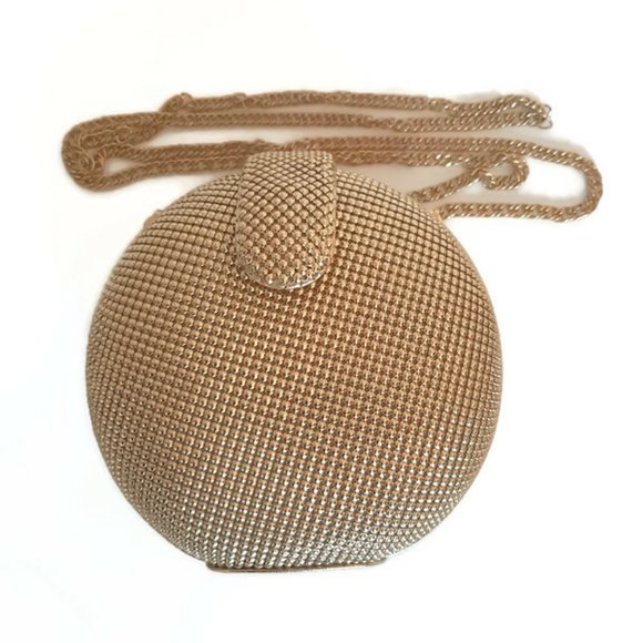 Whiting & Davis Gold Mesh Clutch - Picture 3 of 5